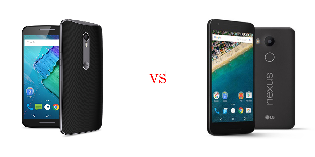 Motorola Moto X Style (Pure Edition) versus Nexus 5X 1